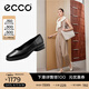 愛(ài)步（ECCO）芭蕾舞鞋女 時(shí)尚潮流百搭經(jīng)典圓頭牛皮瑪麗珍鞋 雕塑222303 黑色22230301001 建議選大一碼 36 （偏小，建議選大一碼）