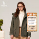 哈吉斯（HAZZYS）女裝PHIZ連帽夾克ASVSU0BCX15 卡其色KK 165/88A40