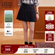 Teenie Weenie小熊女裝半身裙2025年秋季新款少女感學(xué)院純色百褶裙 藏青色 M