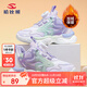 哈比熊（HOBIBEAR）童鞋冬季加絨棉鞋兒童運動(dòng)鞋保暖鎖溫女童鞋子JD91W79紫/綠32碼