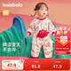 巴拉巴拉嬰兒連體衣新生兒哈衣爬服寶寶衣服2025新年季拜年服209125120203