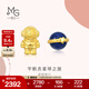周生生黃金耳釘 足金愛(ài)情密語(yǔ)太空宇航員青金石星球耳飾 91841E定價(jià)