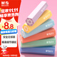 晨光(M&G)文具橡皮擦無(wú)屑干凈小學(xué)生專(zhuān)用鉛筆橡皮 彩色六角夾心橡皮6個(gè)裝 AXP963RQ