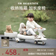 貝易（BeiE）皇室扭扭車(chē)兒童車(chē)1-3歲溜溜車(chē)男女寶寶搖搖車(chē)防側翻搖擺車(chē)嬰兒車(chē) 貝易卡其【加拖斗-非音樂(lè )款】