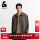 杰克·瓊斯（JACK&JONES） 男裝秋季夾克時(shí)尚日常尖領(lǐng)領(lǐng)口拉鏈門(mén)襟雙側插袋上衣225321052