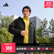 adidas拒水防風(fēng)休閑連帽夾克外套男女秋季新款阿迪達斯官方輕運動(dòng) 黑色   L