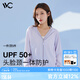 VVC防曬衣服女冰絲涼感防紫外線城市輕戶外披肩短外套 丁香紫