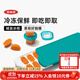 奧秀（OXO）輔食冷凍格冰格嬰兒輔食模具分裝工具食物保鮮格 青綠（磨砂蓋）