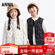 安奈兒童裝男女童羽絨馬甲2025冬新款 黑色 130