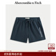 Abercrombie & Fitch男裝25秋季新款美式復古百搭抽繩松緊腰運動(dòng)衛褲短褲176-5450 海軍藍 M (180/80A)