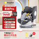 袋鼠爸爸（EURO KIDS）安全座椅嬰兒0-12歲360度旋轉兒童車(chē)載汽車(chē)用座椅星途pro星空灰