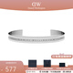 丹尼爾惠靈頓（DanielWellington）dw手鐲 男女士情侶手鐲時(shí)尚飾品手環(huán) 生日禮物送女友送愛(ài)人 銀色 大號DW00400145