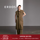 ERDOS 春夏廓形襯衫裙時(shí)尚休閑寬松百搭絲棉混紡商務(wù)通勤女連衣裙 軍綠 XL 170/92A