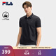 FILA 斐樂(lè )黃景瑜同款男子針織短袖領(lǐng)航POLO衫2025夏新款商務(wù)休閑上衣 傳奇藍-NV L 175/96A/L