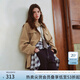 范思藍恩復(fù)古巴恩風大口袋翻領(lǐng)工裝夾克外套女秋季2025新款3184 幸運咖 M