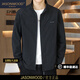 JASONWOOD高端品牌男裝夾克男2025年秋季純色百搭短款復古設計立領(lǐng)休閑外套 高檔黑色  【品牌直發(fā)】 L 建議【120-135斤】