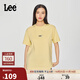Lee25新品經(jīng)典日常字母Logo印花摩登中性男女同款短袖T恤