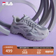 FILA 斐樂(lè )魚(yú)刺SOFIA老爹鞋女鞋厚底增高時(shí)尚休閑鞋復古反光運動(dòng)鞋 南極灰/合金灰-AG 37.5