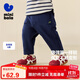 迷你巴拉【不易變形】男女童褲子兒童彈力長(cháng)褲針織錐形長(cháng)褲2025秋新品