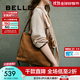 百麗（Belle）包包女2025秋新款商場(chǎng)同款流浪摩卡復古絨面hobo托特包8562ACX5 焦糖摩卡(AB面） F