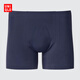 優(yōu)衣庫男裝AIRism無(wú)痕針織短褲空氣衣男士普通腰內褲474329 474329/69藏青色 L