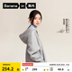 蕉內（Bananain）【劉浩存同款】非常服503Relax男女針織連帽休閑外套百搭顯瘦衛衣 【劉浩存同款】中麻灰 M