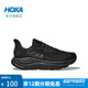 HOKA【汪順同款】新款秋男克利夫頓 10跑步鞋CLIFTON 10透氣 黑色/黑色-寬版 42.5