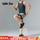 Walker Shop品牌戶(hù)外高端男士運動(dòng)跑步套裝男【冰絲速干】夏季背心新款健身服 中灰兩件套A【冰絲 速干】可放手機 L 【130-145斤】