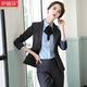 伊婭莎職業(yè)西裝套裝女時(shí)尚氣質(zhì)商務(wù)正裝西服外套酒店前臺面試上班工作服 (常規)灰色外西裝+藍襯衫+褲 XL 建議110-120斤