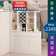 凱帝格（CADEFE）實(shí)木板酒柜客廳隔斷餐邊屏風(fēng)現代簡(jiǎn)約進(jìn)門(mén)口玄關(guān)鞋柜間門(mén)廳儲物柜 【奶油白】1.2米長(cháng)-實(shí)木橡木