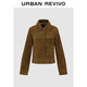 UR2025秋季新款女裝時(shí)尚琥珀流光風(fēng)短款皮衣外套UWG150113