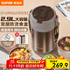 蘇泊爾（SUPOR）保溫飯盒大容量316不銹鋼多層密封學(xué)生上班族分層飯盒超長保溫 【暮咖灰】+餐勺 2.9L