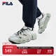FILA 斐樂(lè )官方男鞋 ET 摩登運動(dòng)鞋2025春新款異行鞋休閑鞋老爹鞋  冰淇淋綠/瑪瑙灰-IA 41