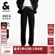 杰克·瓊斯（JACK&JONES）25年男裝903直筒黑色高彈力牛仔褲男秋季薄款休閑褲子不易褪色 A15黑色牛仔 高彈，卡碼建議拍小 31 175 W31/L30