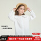 左西女童連衣裙秋裝套裝2025新款兒童牛仔裙女孩超好看背帶裙子潮 白色襯衫 130 建議身高130cm左右