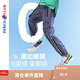 鉛筆俱樂(lè)部男童長(zhǎng)褲中大童休閑褲子2024春裝新款兒童束腳工裝褲 牛仔藍(lán) 140