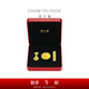 周大福 文化祝福金碗筷勺黃金擺件黃金金章金片 EOR761