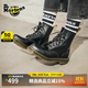 馬丁博士（Dr.Martens）1460 W英倫女款早秋經(jīng)典款通勤光面皮黑色馬丁靴 黑色 41 建議拍大一碼