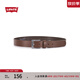 Levi's李維斯男士復古氣質(zhì)時(shí)髦小眾潮流簡(jiǎn)約針扣腰帶 棕色 95