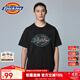 dickies經(jīng)典大LOGO趣味印花短袖T恤 休閑百搭男女同款短袖 DK0A88DY 黑色 M