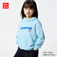 優(yōu)衣庫童裝女童UT Sanrio連帽衛衣長(cháng)袖玉桂狗運動(dòng)衫481420 61 水藍色 130
