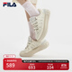 FILA 斐樂(lè )官方女鞋CARROT摩登板鞋蘿卜鞋休閑運動(dòng)鞋厚底鞋女 古白色/初雪白-AA 37.5