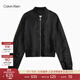 Calvin KleinJeans25春秋女士潮流休閑ck光澤感棒球領(lǐng)飛行員夾克外套47B528G