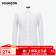 雅戈爾（YOUNGOR）長(cháng)袖襯衫女素色DP免燙襯衫棉彈面料舒適透氣抗皺易打理商場(chǎng)同款 本白 37