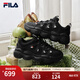 FILA斐樂(lè )女鞋運動(dòng)鞋厚底老爹鞋2025冬新款豌豆鞋面包鞋舒適輕便休閑鞋 黑-BK 39