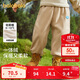 巴拉巴拉童裝兒童褲子男童女童加絨長(cháng)褲2024冬裝天鵝絨束腳褲208424108202
