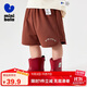 迷你巴拉男女童寶寶兒童休閑棉彈透氣褲子夏吸濕速干外穿短褲