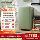 小吉（MINIJ）【許我耀眼同款】121升復古小冰箱冰吧租房家用客廳小型迷你冰箱冷藏冷凍國家補貼BC-JA121F1F03