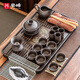 豪峰2025新款紫砂整套功夫茶具套裝家用泡茶器茶杯實(shí)木茶盤(pán)送伴手禮物