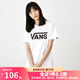 VANS范斯男女同款時(shí)尚百搭短袖T恤運動(dòng)舒適休閑圓領(lǐng)上衣經(jīng)典款白 VN0A4MM6WHT/現貨  L